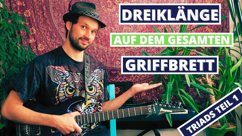 Read more about the article Gitarrenakkorde auf dem gesamtem Griffbrett spielen – Triads Teil 1