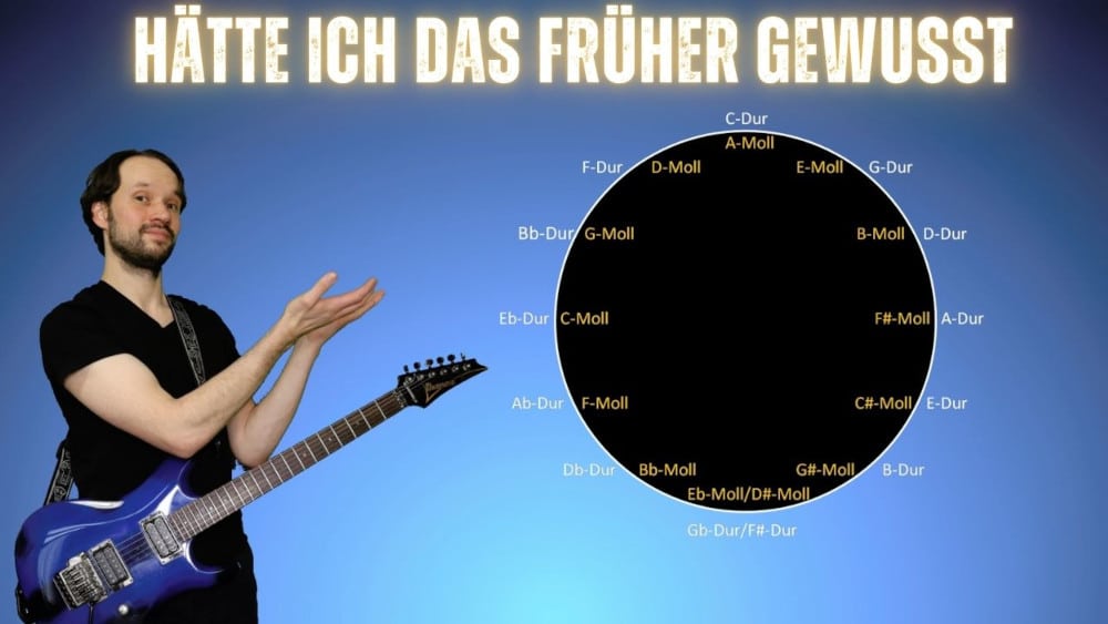 Read more about the article Song schreiben auf der Gitarre – Genialer Tipp mit dem Quintenzirkel